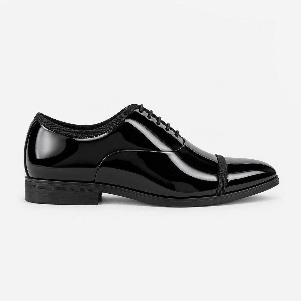 Ralph — Patent Oxford, grosgrain trim